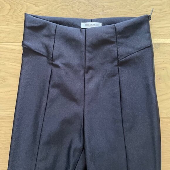 Good American The High Shine Boss Black Disco Pants Size 2 (Medium) - Picture 5 of 5